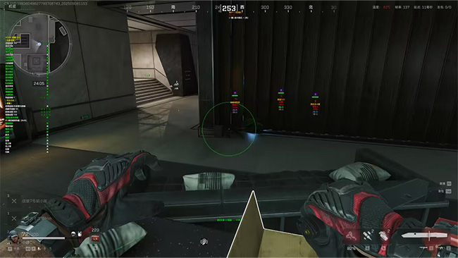 自瞄实战效果界面